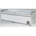 Supermarket frost curved glass chest display freezer